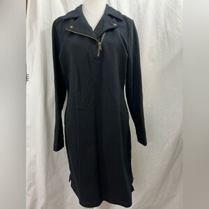 Ralph Lauren Elegant Black Zipper Dress